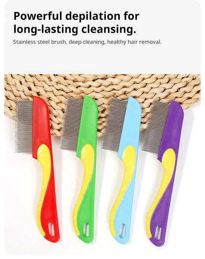 Anti Lice Stainless Steel Comb With Metal Tooth