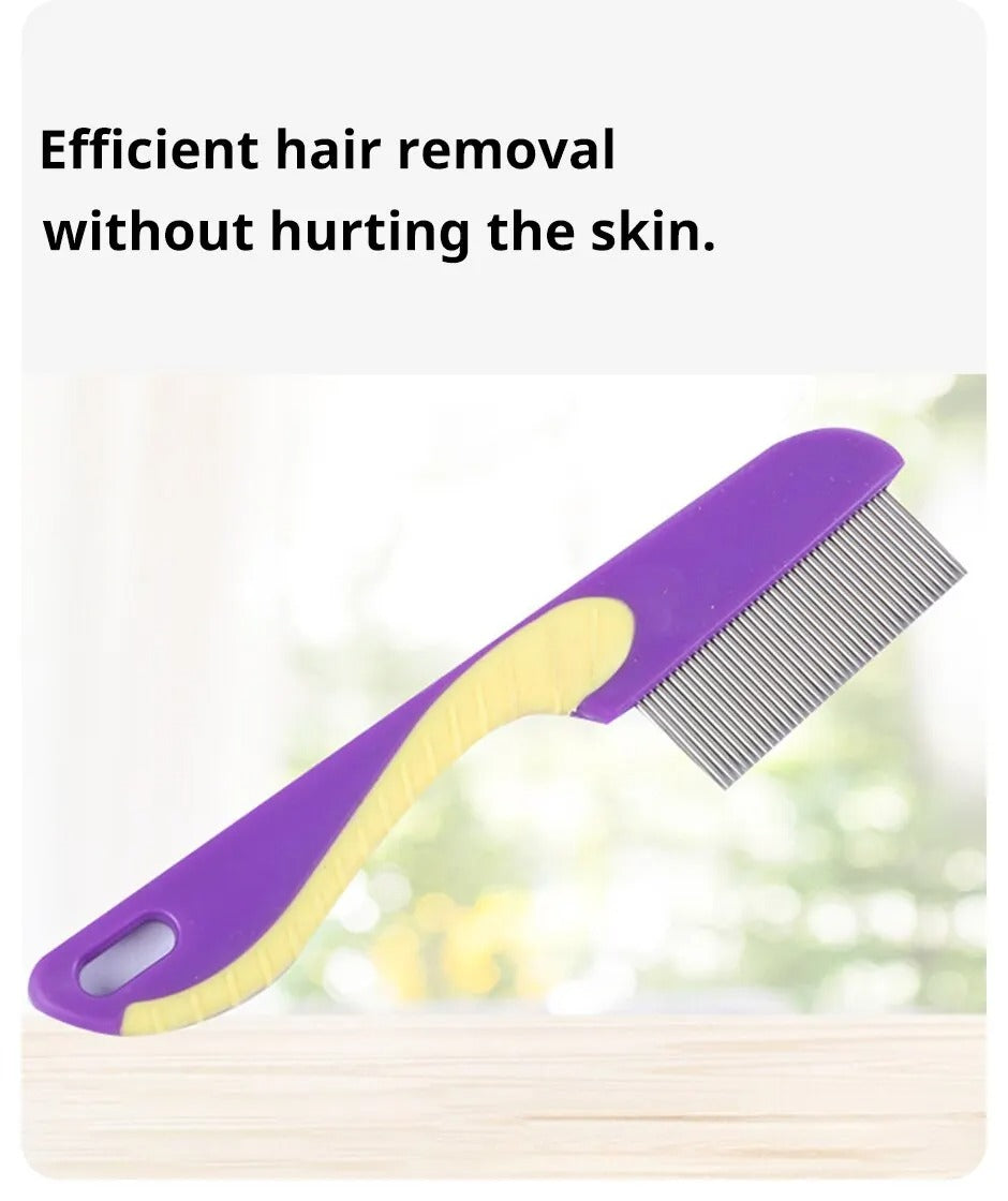 Anti Lice Stainless Steel Comb With Metal Tooth