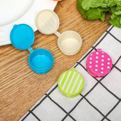 Pack of 4- Mini Portable Sauce Salad Seasoning Bottles