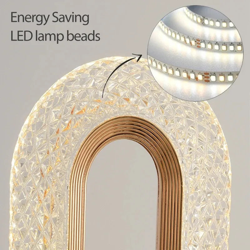Crystal Touch Dimming Night Lamp Rechargeable