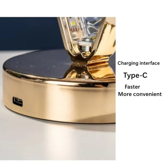 Crystal Touch Dimming Night Lamp Rechargeable